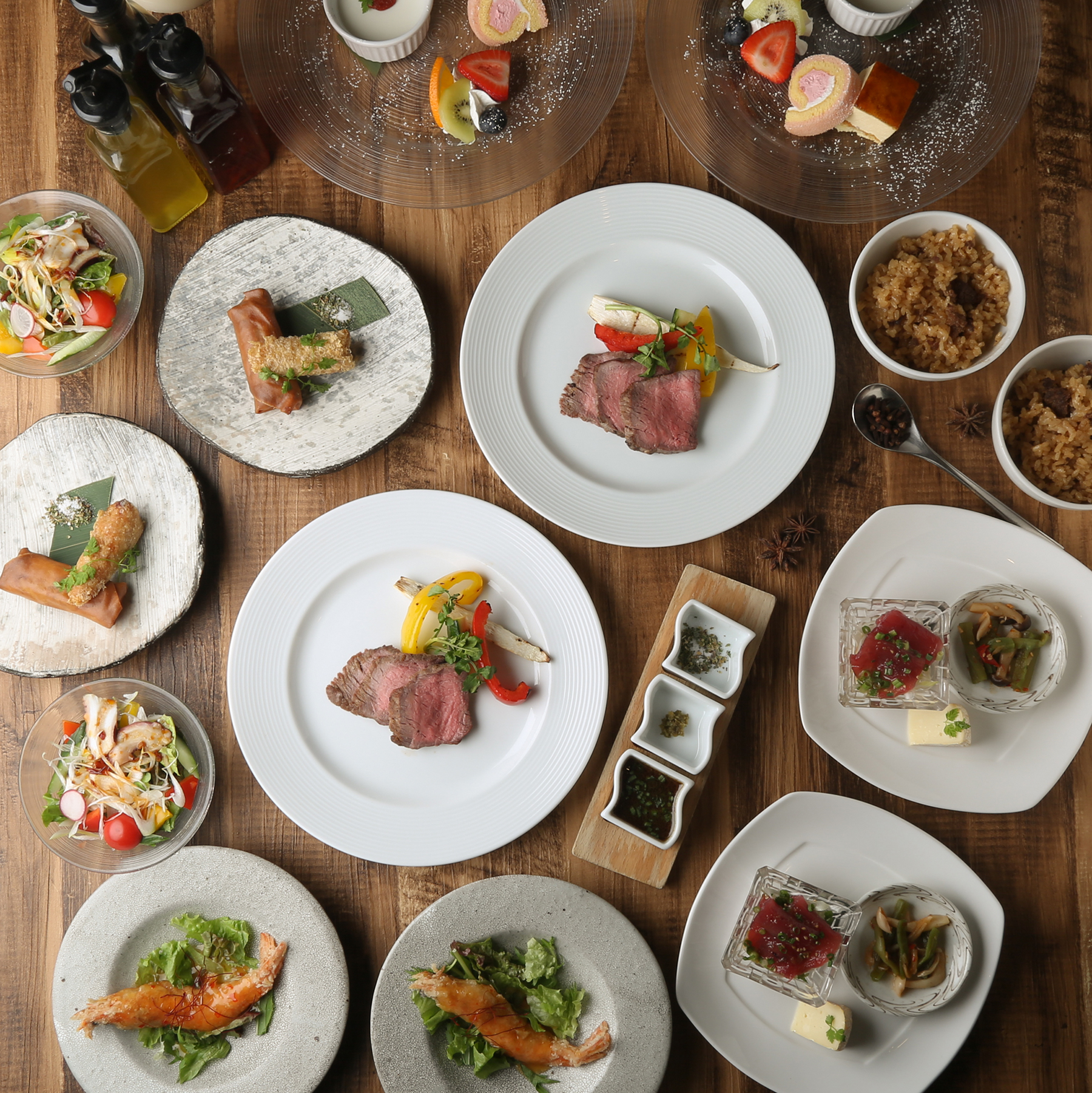 【ジェルム･コース】接待・会食・記念日に！お一人様一皿ずつご提供／7500円（税込）